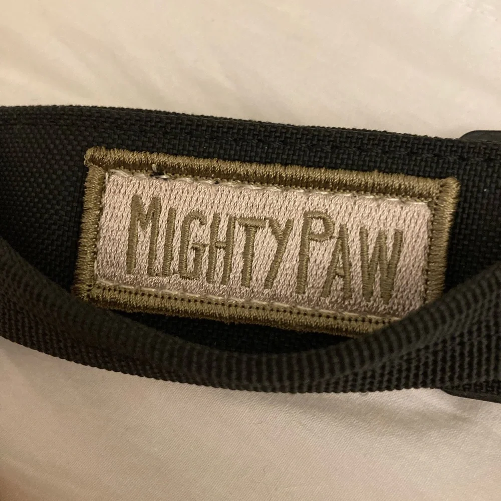 New Mighty Paw TACTICAL Adjustable Collar XL (22”-27”) Black Built in Handle